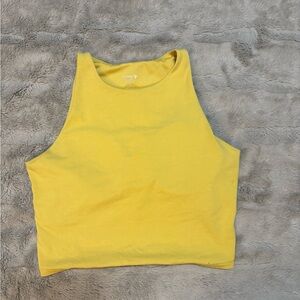 Yellow Old Navy Active Power-chill Tank womens size m soft fabric athletic